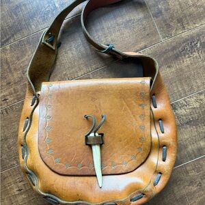 Handcrafted Tan Leather Shoulder Bag